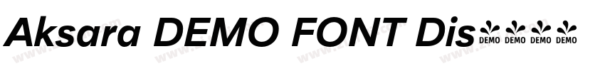 Aksara DEMO FONT Dis字体转换